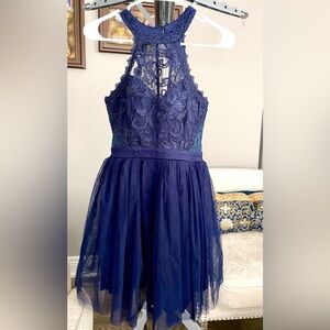 Yaya&Co Blue Tulle Dress